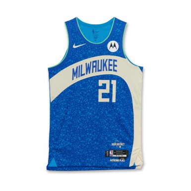 View full screen - View 1 of Lot 91. Patrick Beverley Milwaukee Bucks 2023-2024 Game Worn City Edition Jersey .