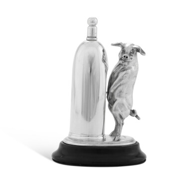View full screen - View 1 of Lot 111. An extraordinary novelty Victorian silver table lighter, James Barclay Hennell, London, 1879.