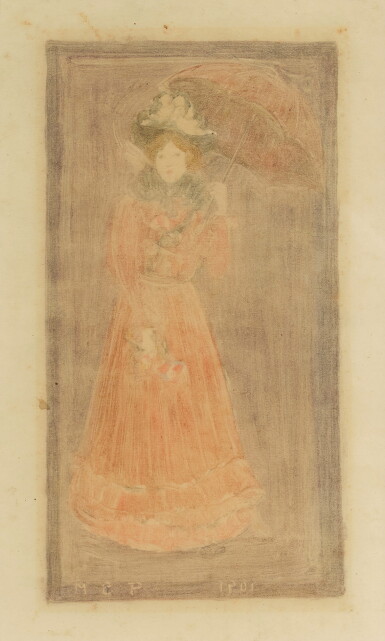 View full screen - View 1 of Lot 751. Woman with Parasol (see Prestel 1743).