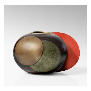 View full screen - View 1 of Lot 6. JEAN DUNAND | "AILETTE" VASE.