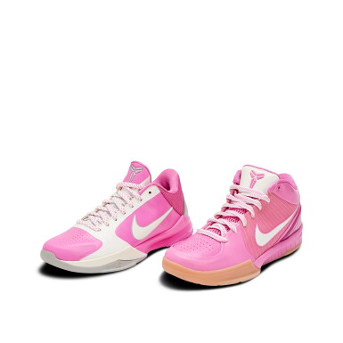 View full screen - View 1 of Lot 160. Set of Two | Nike Zoom Kobe IV and Zoom Kobe V "Think Pink" Promo Samples, Sizes 6 and 7.