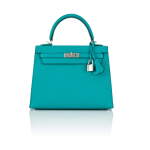 Bleu Paon Sellier Kelly 25cm in Epsom Leather with Palladium Hardware, 2016