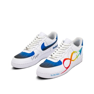 View full screen - View 1 of Lot 100. Jamahl Mosley Orlando Magic 2023-2024 Game Worn and Signed Custom Air Force 1s | To The Max Foundation .