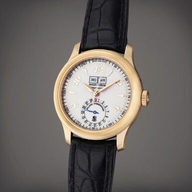 View full screen - View 1 of Lot 224. Reference Hommage H40 57495 | A limited edition pink gold automatic annual calendar wristwatch, Circa 1999.