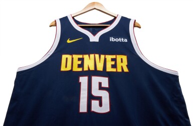 View full screen - View 1 of Lot 30. Nikola Jokić Denver Nuggets 2023-2024 Game Worn Icon Edition Jersey | Double-Double .