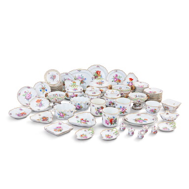 View full screen - View 1 of Lot 35. A rare Meissen Marcolini porcelain part-dinner and dessert service, late 18th century.