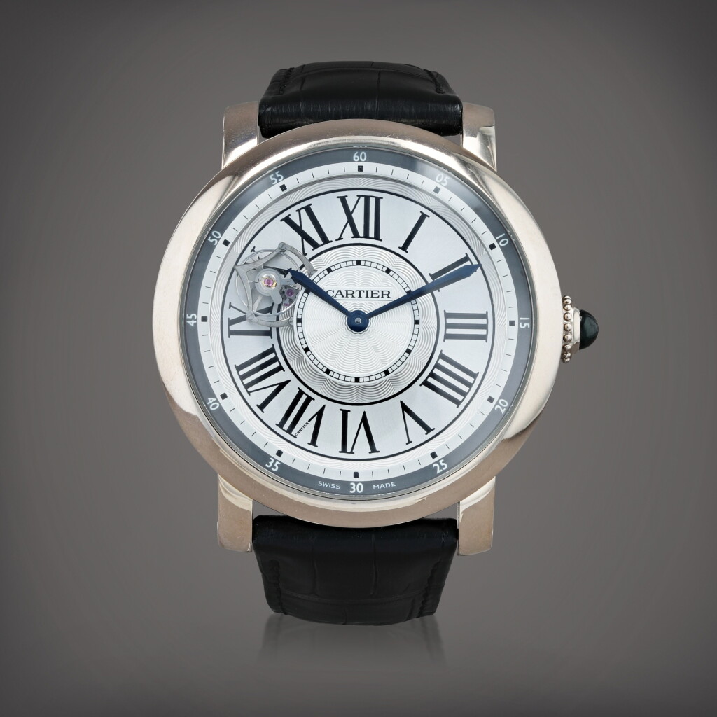 Voir en plein écran - Voir 1 du lot 668. Rotonde, reference W1556204 Montre bracelet tourbillon volant en or blanc | White gold flying tourbillon wristwatch Vers 2010 | Circa 2010.