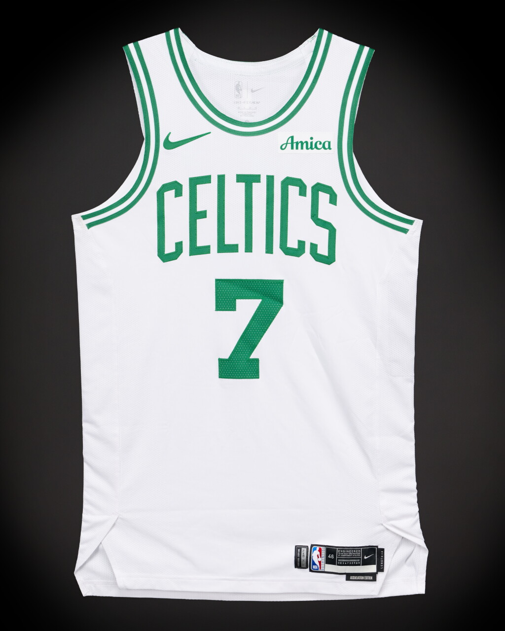 View full screen - View 1 of Lot 13. Jaylen Brown Boston Celtics 2026 NBA Playoffs Eastern Conference Round 1 Game Worn Association Edition Jersey | Game 1 | Matched to 3 Games | 35 Points.