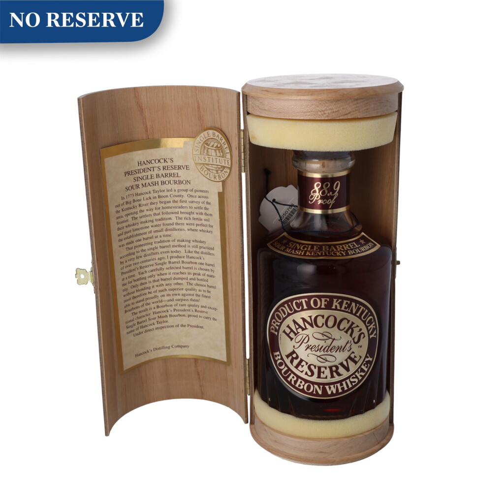 View full screen - View 1 of Lot 156. Hancock's President's Reserve Single Barrel 88.9 proof NV (1 BT75).
