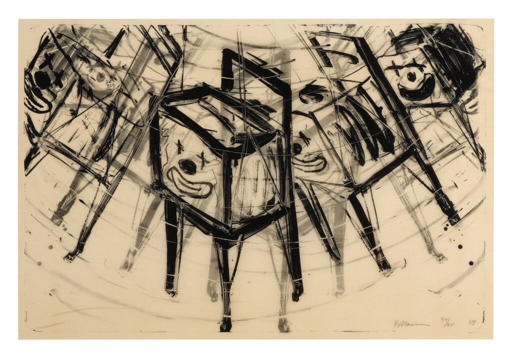 View full screen - View 1 of Lot 59. BRUCE NAUMAN | TV CLOWN (CORDES 55).