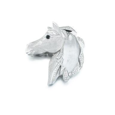 View full screen - View 1 of Lot 188. Rock crystal, gold and diamond.