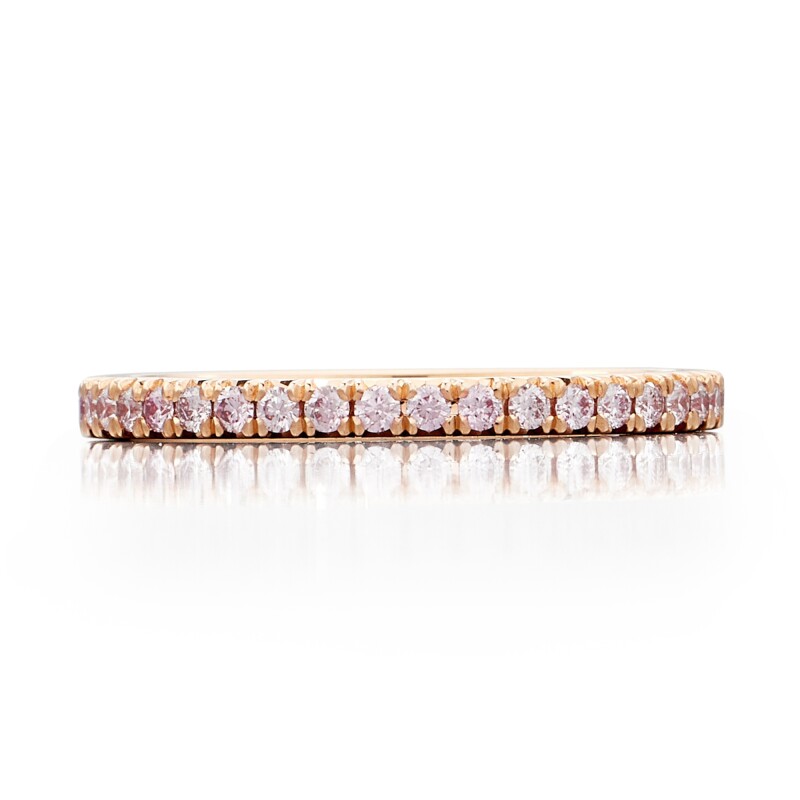 J FINE Rose Gold And Pink Diamond Eternity Ring Available For