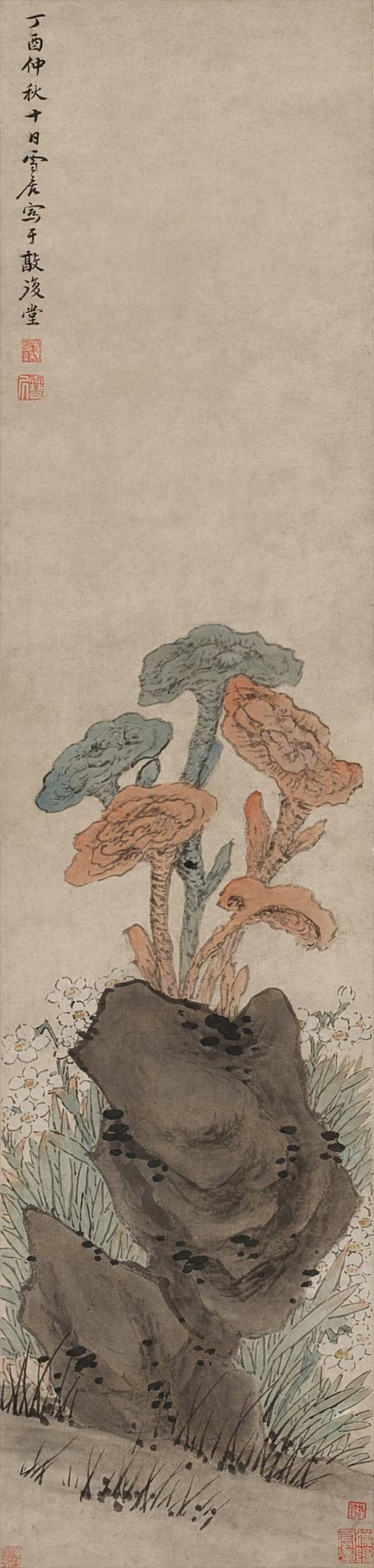 View full screen - View 1 of Lot 2510. Sun Kehong (circa 1532-1611) 孫克弘 (約1532-1611) | Narcissus and Lingzhi 水仙靈芝.