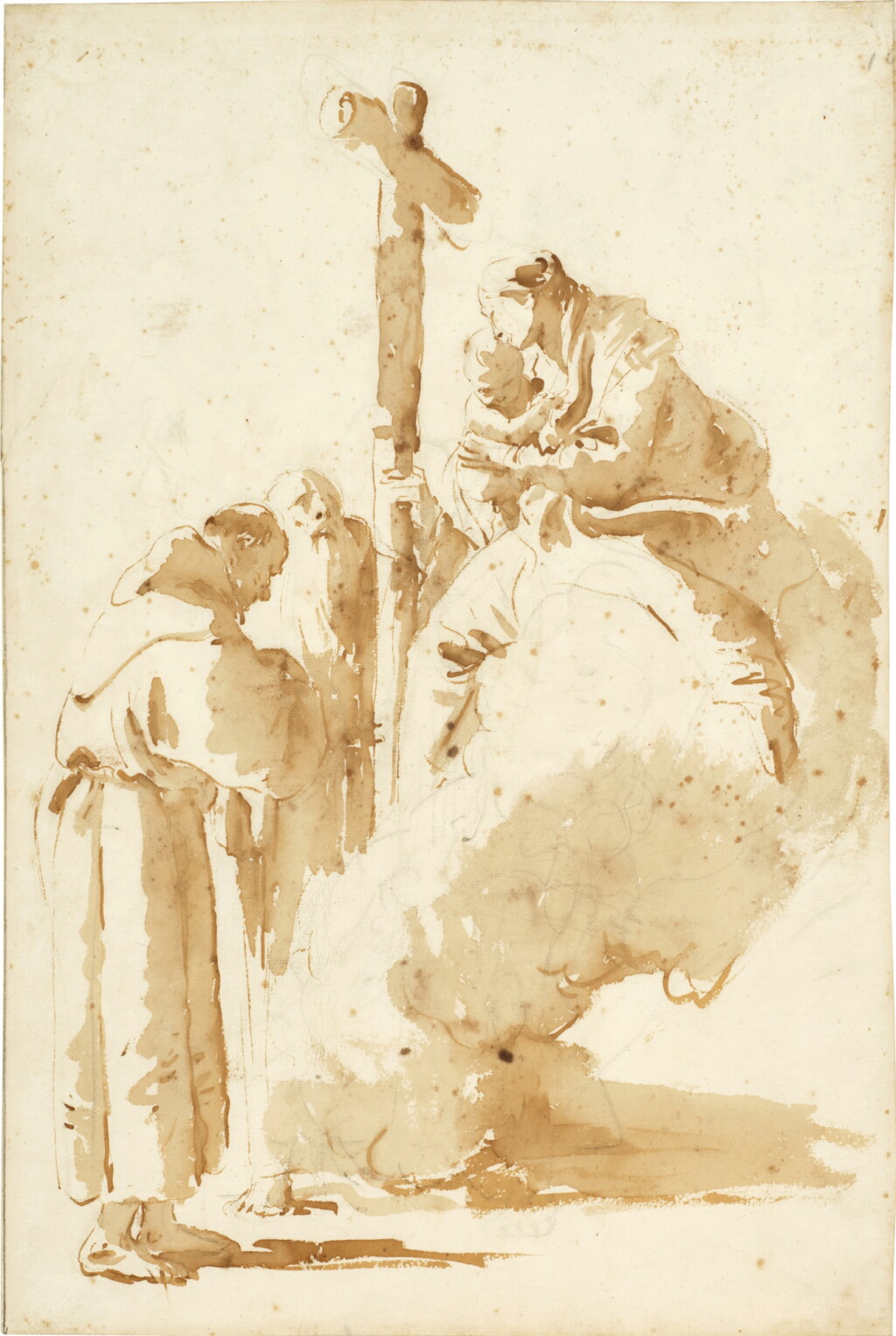 View full screen - View 1 of Lot 226. The Virgin and Child with Two Figures.