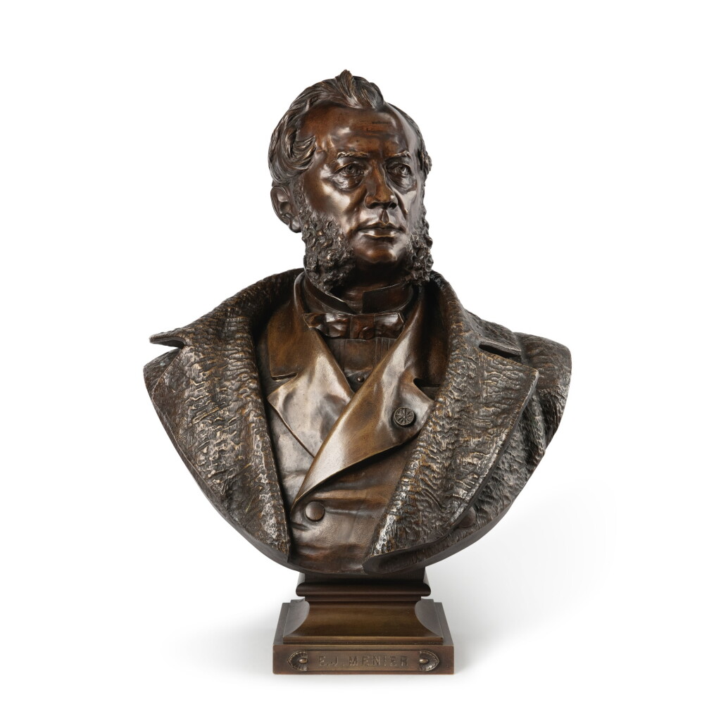 View full screen - View 1 of Lot 466. Bust of E. J. Menier.