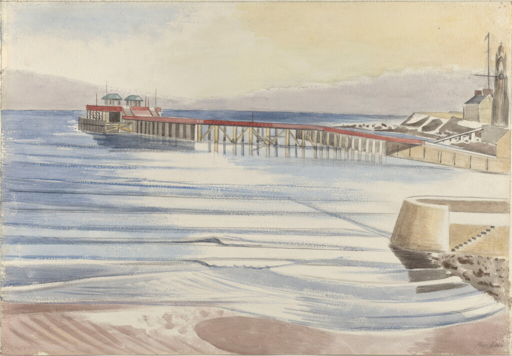 View full screen - View 1 of Lot 32. PAUL NASH | SWANAGE, LOW TIDE.