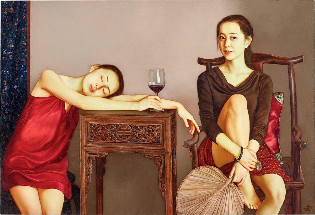 View full screen - View 1 of Lot 6229. Li Guijun 李貴君 | Two sisters 姊妹.