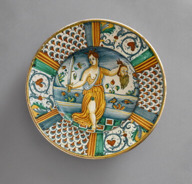 View full screen - View 1 of Lot 673. Italian, Deruta, circa 1530-40.