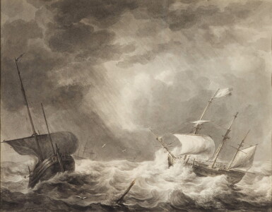 View full screen - View 1 of Lot 34. Storm at sea.