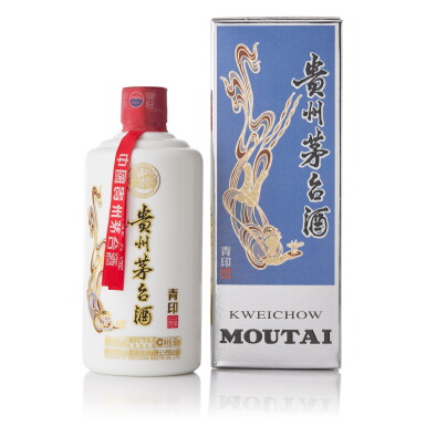 View full screen - View 1 of Lot 8412. 2017年產"飛天牌"貴州茅台酒 (青印) Kweichow Flying Fairy Moutai White Edition 2017 (1 BT50).