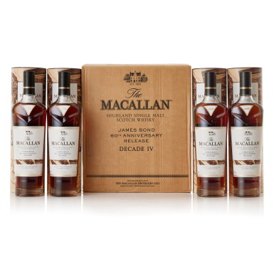 View full screen - View 1 of Lot 9384. The Macallan James Bond 60th Anniversary Decade IV 43.7 abv NV (4 BT70).