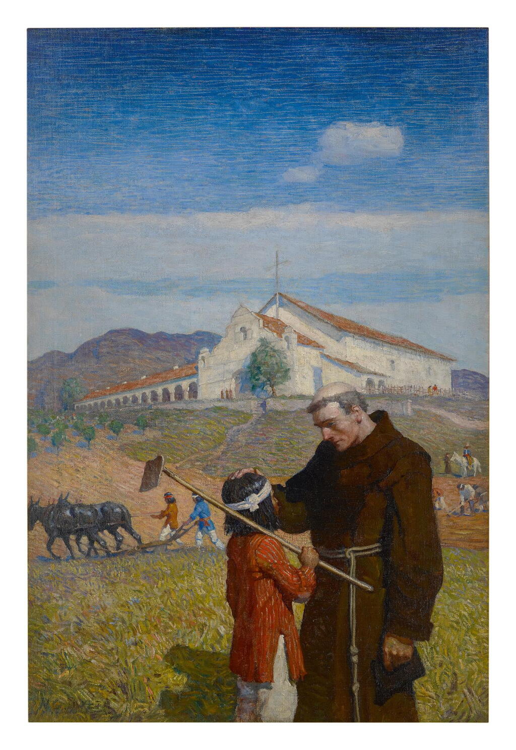 View full screen - View 1 of Lot 54. N. C. WYETH | A CALIFORNIA MISSION.