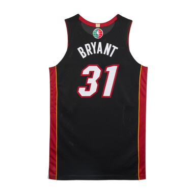 View full screen - View 1 of Lot 124. Thomas Bryant Miami Heat 2024-2025 Mexico City Game Issued Icon Edition Jersey .