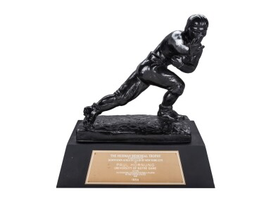 View full screen - View 1 of Lot 38. Paul Hornung's Heisman Memorial Trophy Presented by the New York Downtown Athletic Association (Hornung Loa).