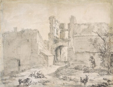 View full screen - View 1 of Lot 327. View of the ruins of Brederode.