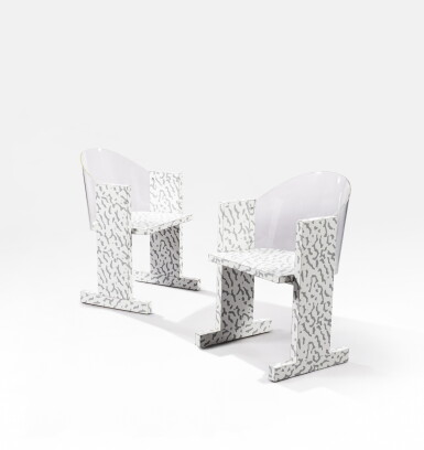 View full screen - View 1 of Lot 89. Pair of Teodora armchairs | Paire de fauteuils Teodora.