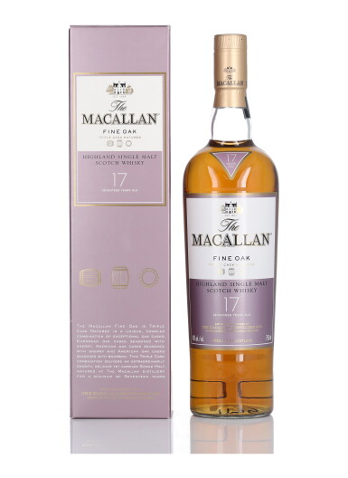 View full screen - View 1 of Lot 18. The Macallan 17 Year Old Fine Oak 43.0 abv NV (1 BT 75cl).