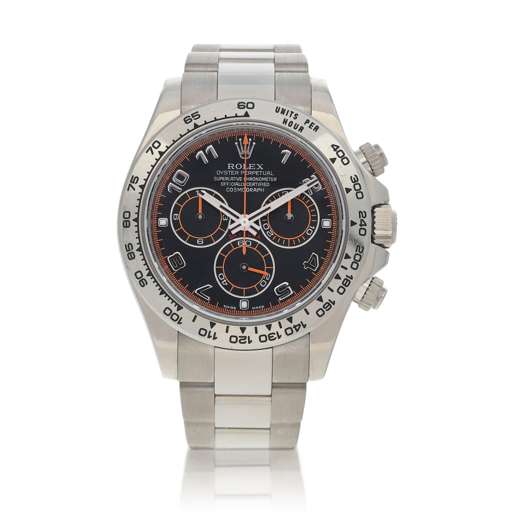 View full screen - View 1 of Lot 32. 'FIFA World Cup 2010 – Netherlands Edition' Daytona, Ref. 116509H Limited edition white gold chronograph wristwatch with bracelet Circa 2010 | 勞力士 | 116509H型號「'FIFA World Cup 2010 – Netherlands Edition' Daytona」限量版白金計時鍊帶腕錶,年份約2009.