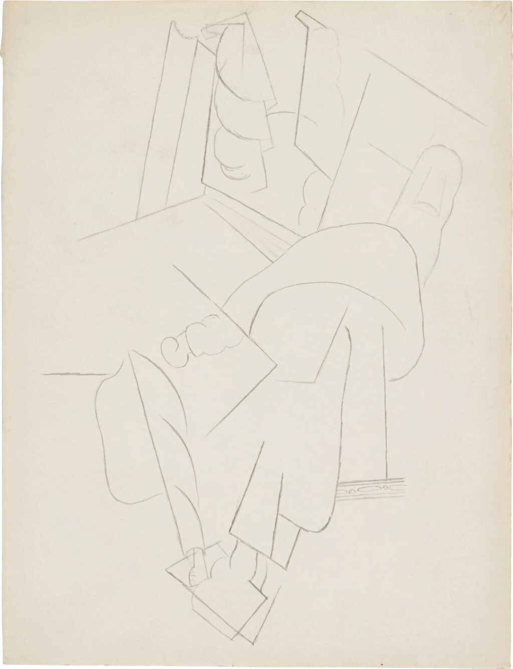 View full screen - View 1 of Lot 267. Homme assis.