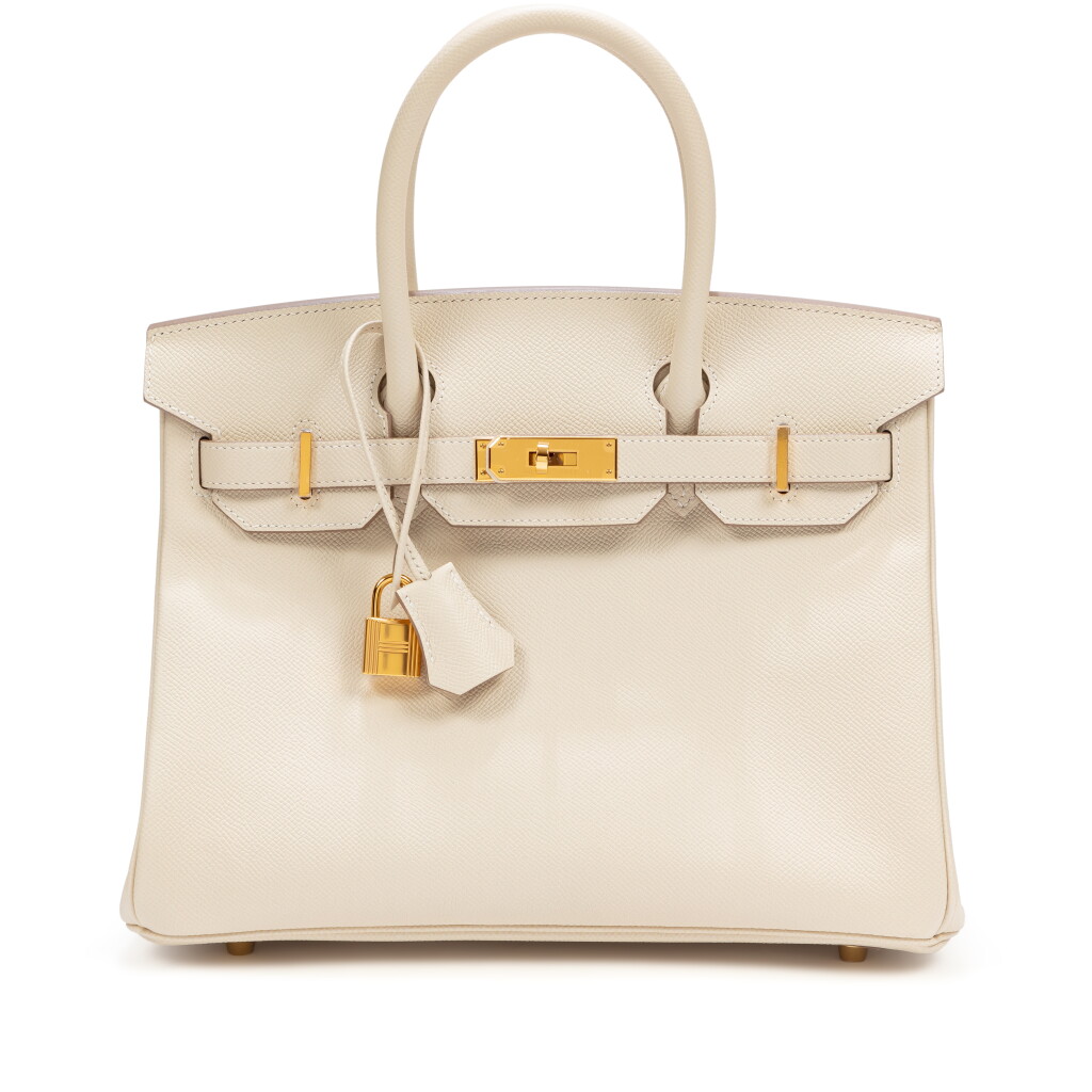 View full screen - View 1 of Lot 680. Craie Epsom Birkin 30 Gold Hardware, 2023.