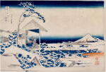Katsushika Hokusai (1760-1849) | Snowy Morning At Koishikawa (Koishikawa yuki no ashita) | Edo period, 19th century