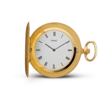 View full screen - View 1 of Lot 95. PIAGET | A YELLOW GOLD HUNTER CASE WATCH, CIRCA 1980.