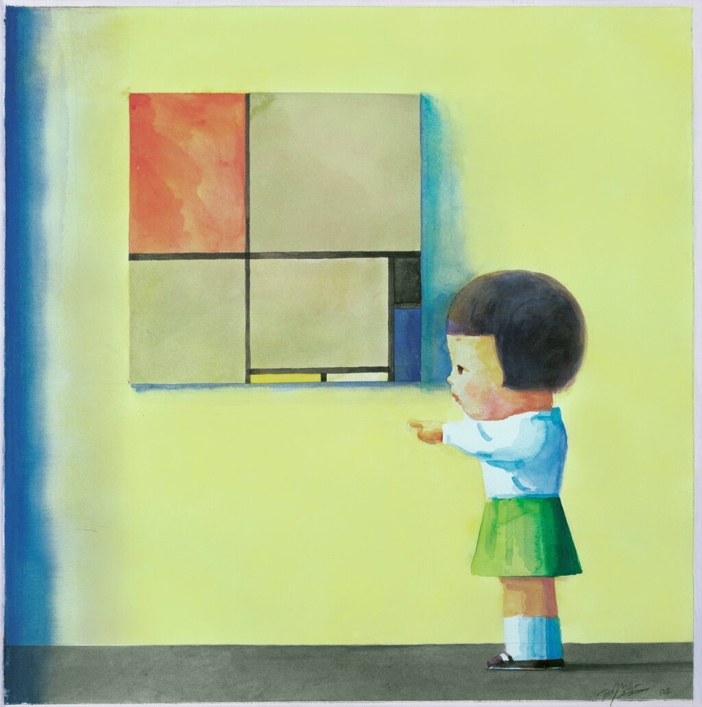 View full screen - View 1 of Lot 113. Liu Ye 劉野 | Girl with Mondrian 女孩與蒙德里安.