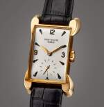 Reference 2503 | A pink gold wristwatch with fancy sculpted lugs, Made in 1959 | 百達翡麗 | 型號2503 | 粉紅金腕錶,備別緻雕刻錶耳,1959年製