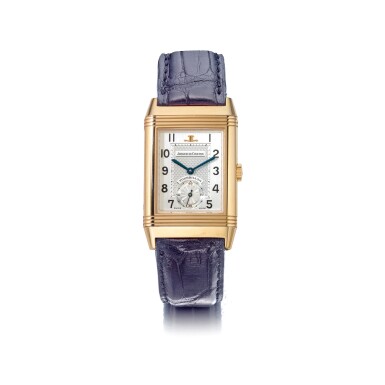View full screen - View 1 of Lot 982. JAEGER-LECOULTRE | REF 270.2.68 REVERSO TOURBILLON, A LIMITED EDITION PINK GOLD REVERSIBLE TOURBILLON WRISTWATCH WITH POWER RESERVE INDICATION CIRCA 1993 | 積家 | 270.2.68型號「REVERSO TOURBILLON」限量版粉紅金可翻轉陀飛輪腕錶備動力儲存顯示,年份約1993.