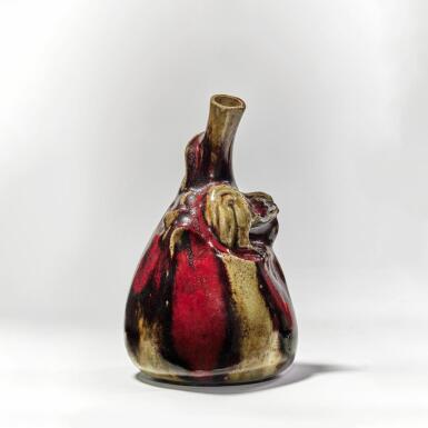 View full screen - View 1 of Lot 211. "Coeur Dévoré par un Animal" Vase.