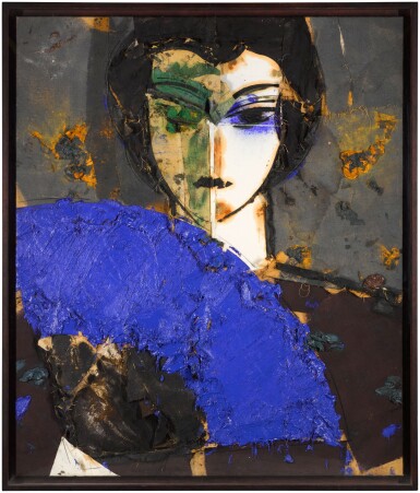 View full screen - View 1 of Lot 193. Mujer Con Abanico III.