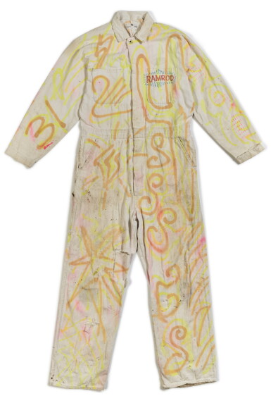 View full screen - View 1 of Lot 3. (Lawrence “Ram Rod” Shurtliff) | Ram Rod’s Merry Pranksters style jumpsuit.