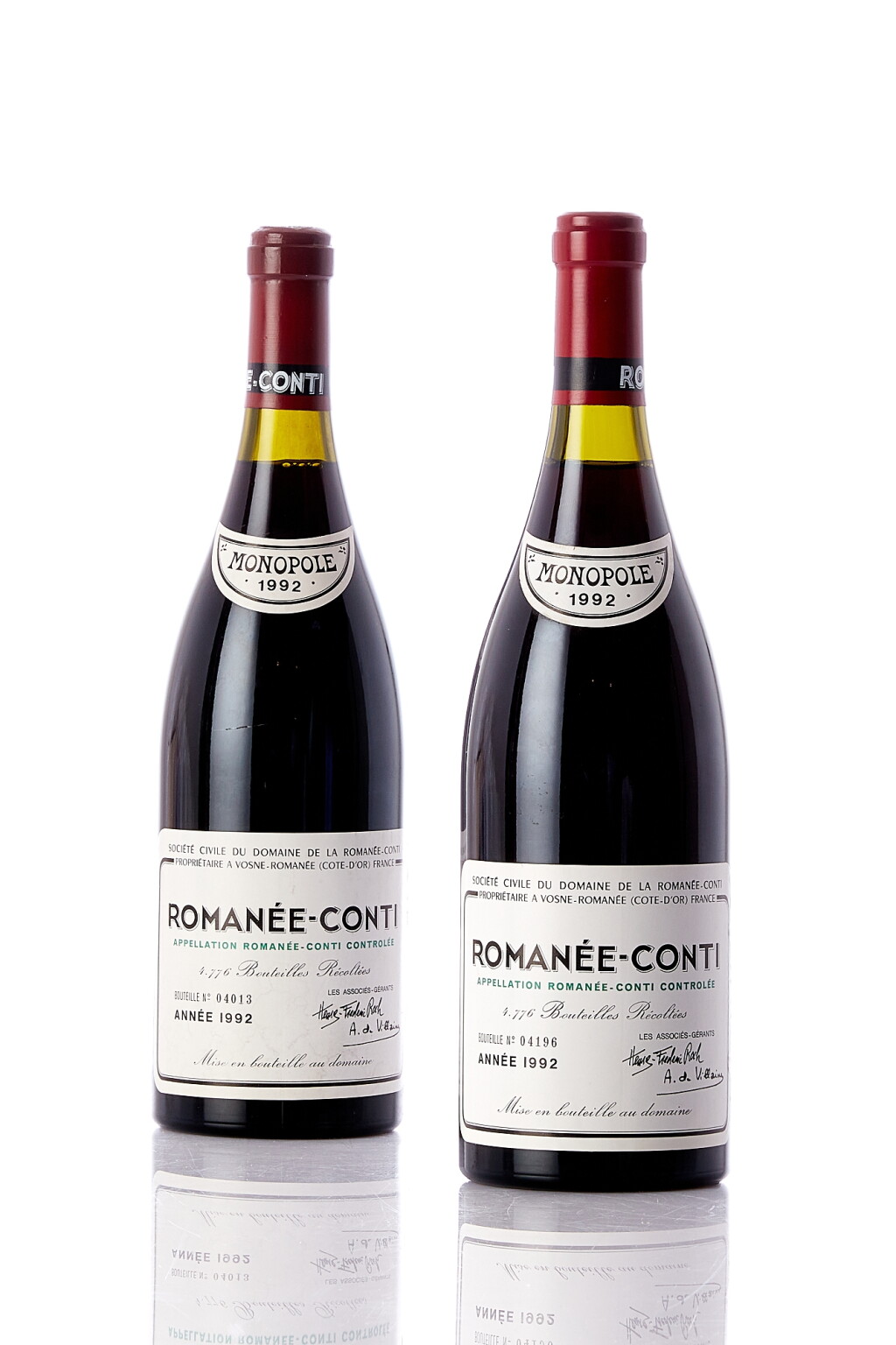 View full screen - View 1 of Lot 7344. Romanée Conti 1992 Domaine de la Romanée-Conti (2 BT).