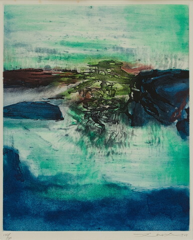 View full screen - View 1 of Lot 2030. Zao Wou-Ki 趙無極 | Untitled 無題.