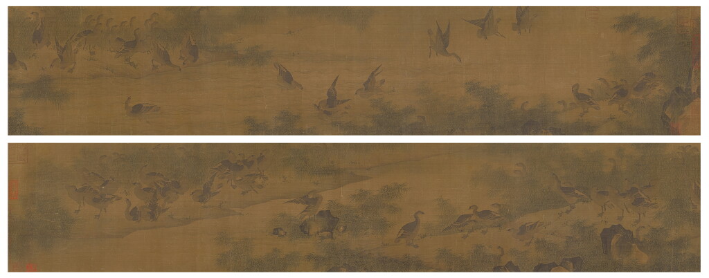 View full screen - View 1 of Lot 2590. Ma Ben (Song Dynasty) 馬賁 (宋) | Geese on the Waterfront 百雁圖.
