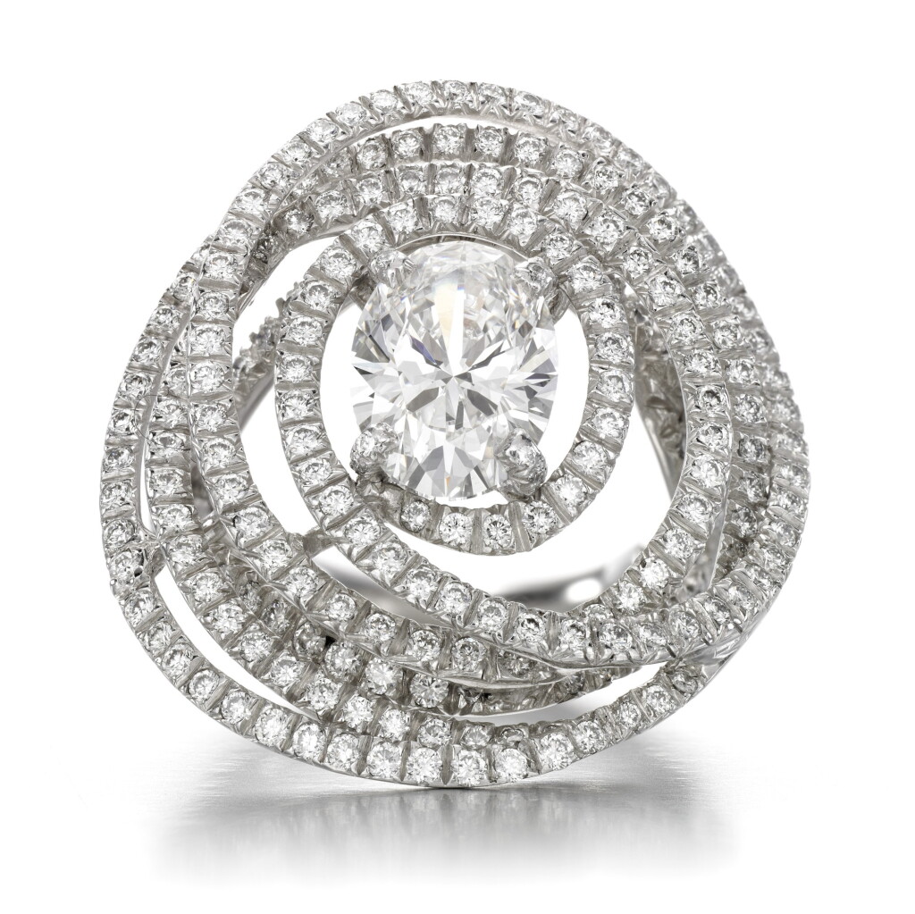 View full screen - View 1 of Lot 160. Diamond ring, 'L'Air'.