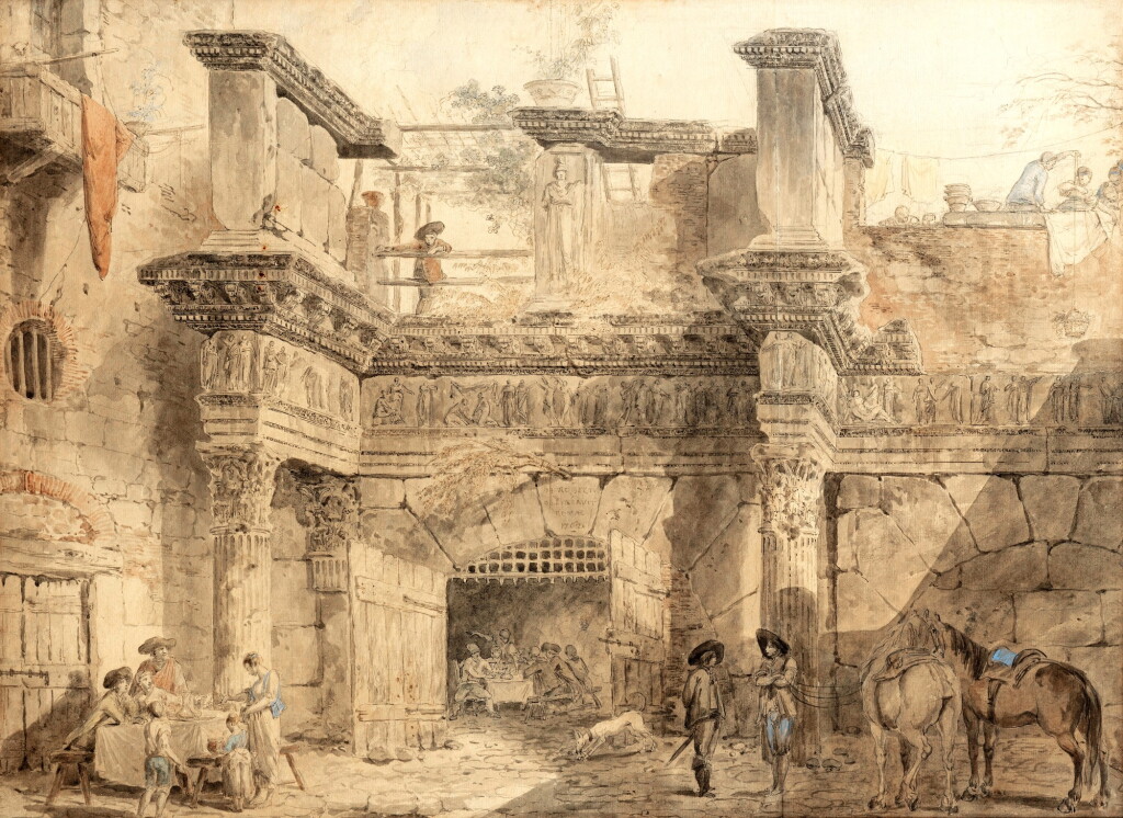 View full screen - View 1 of Lot 39. Courtyard of a Roman Villa.