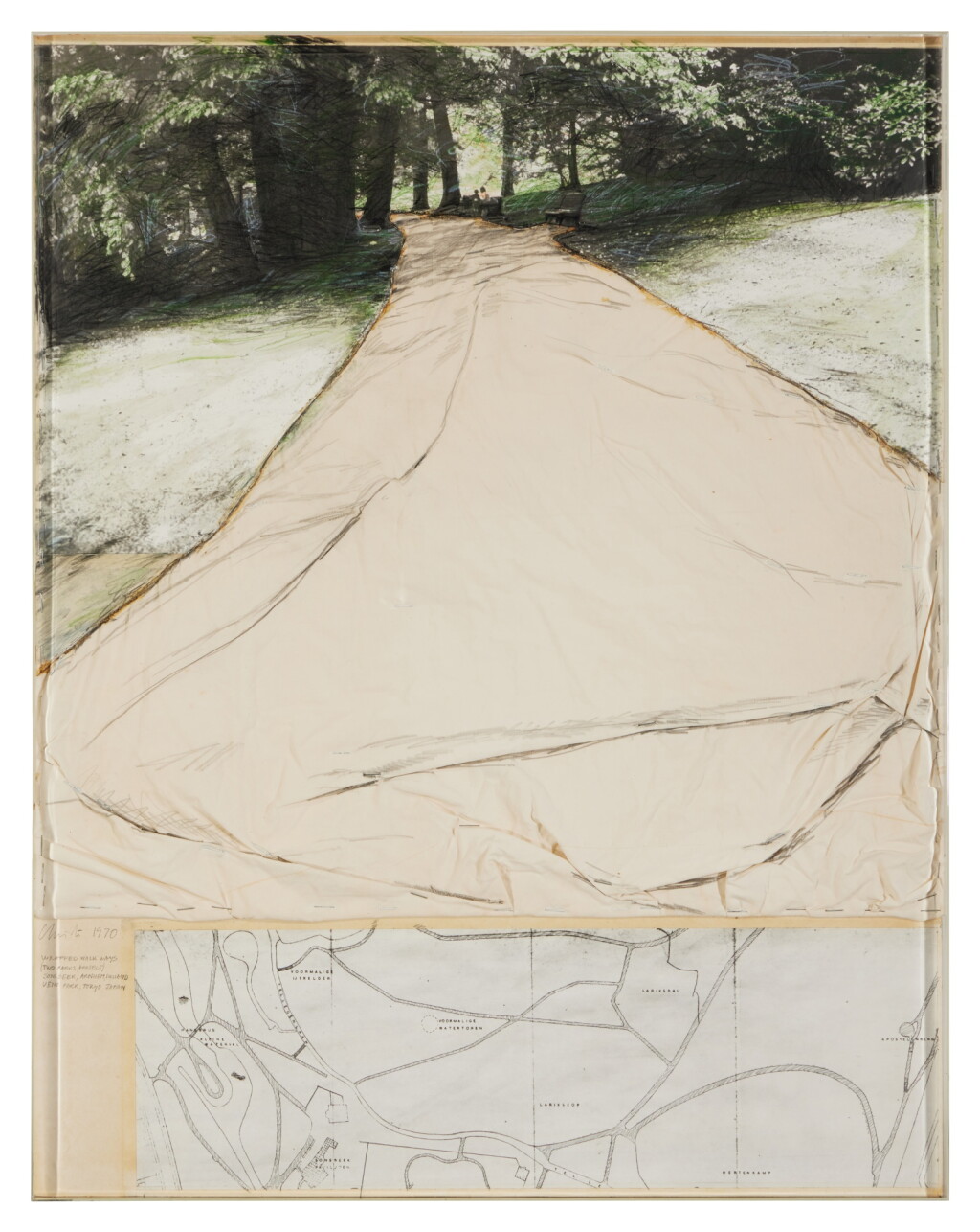 View full screen - View 1 of Lot 141. Wrapped Walkways (Two Parks Project), Sonsbeek, Arnhem, Holland; Ueno Park, Tokyo, Japan.