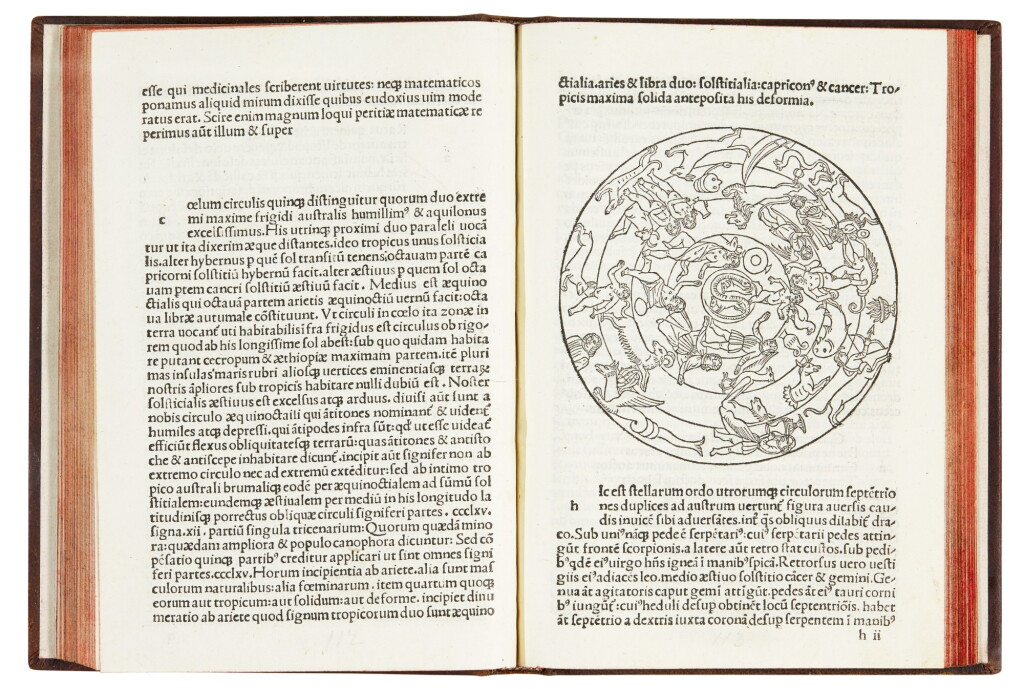 View full screen - View 1 of Lot 84. Avienus, Arati phaenomena, Venice, 1488, modern calf.