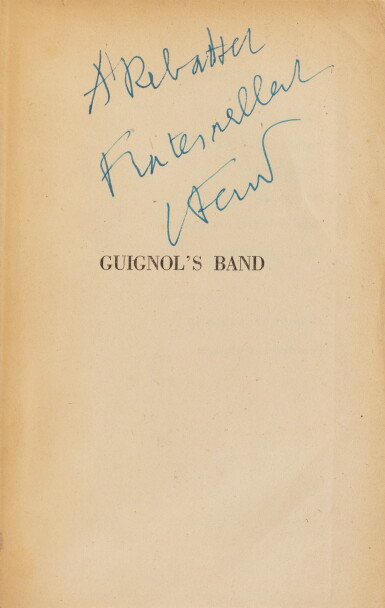View full screen - View 1 of Lot 232. Guignol's band., 1944. Broché. EO avec envoi à Lucien Rebatet..